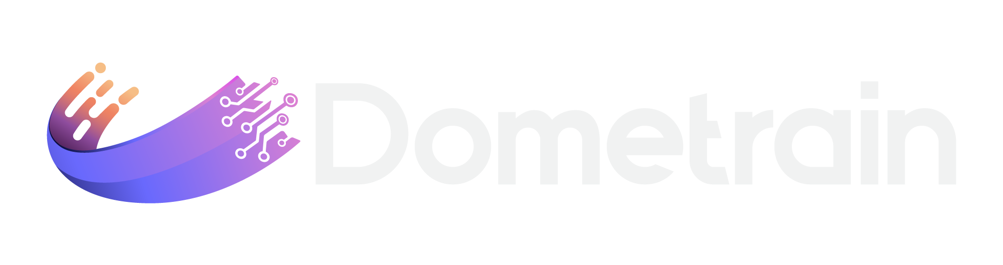 Dometrain logo icon and white text reading Dometrain on dark background